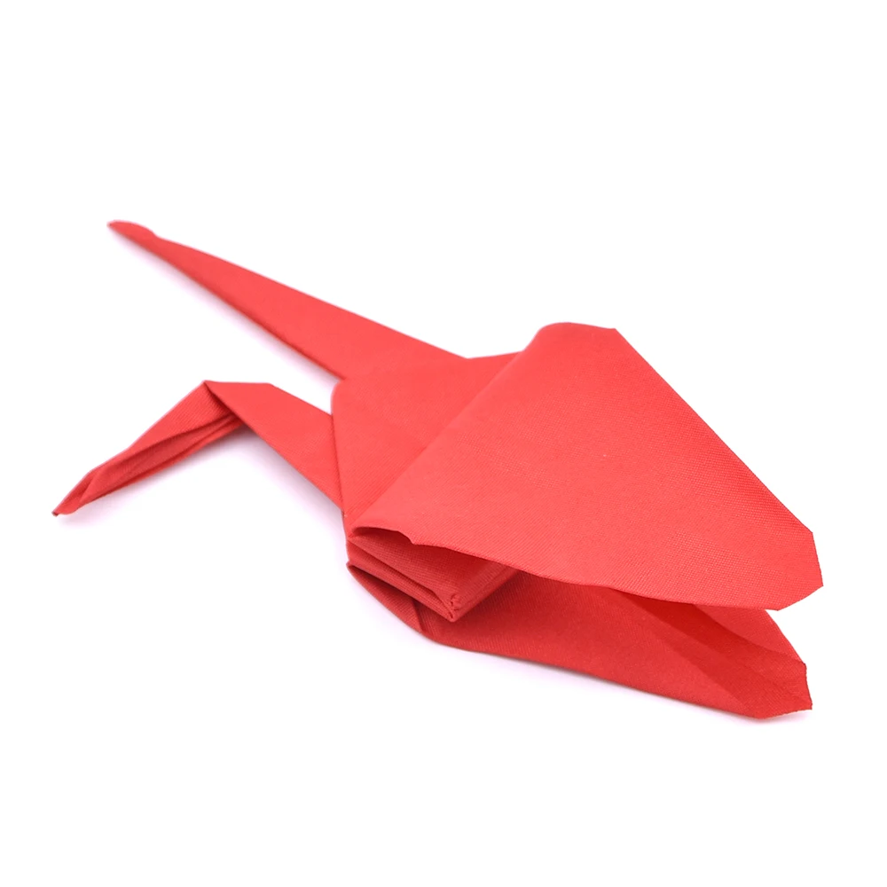 Оригинальные (красные) волшебные фокусы Scarve to Paper Crane Волшебная сцена уличный бар