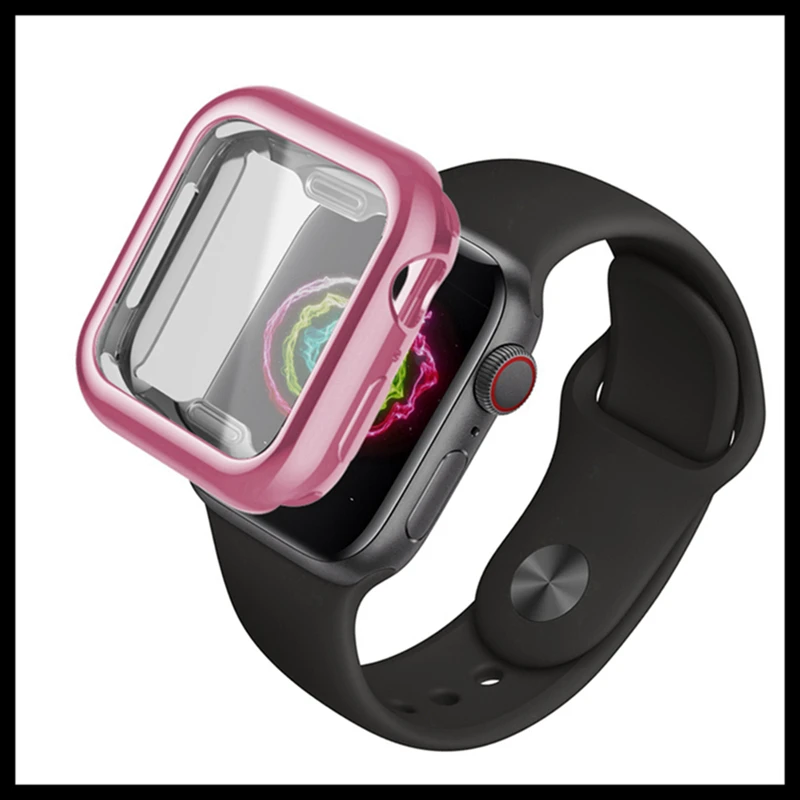 Filiwatch Цвет гальванический чехол для Apple Watch версии 4/3/2/1 Smartwatch Экран защитное