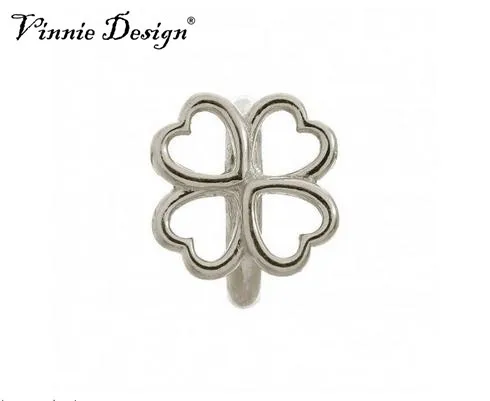 Vinnie дизайнерские украшения четыре листа клевера подвески серебряного цвета для