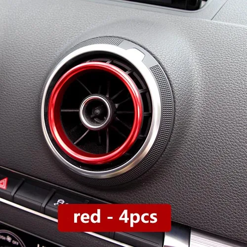 4 шт./лот автомобильный Стайлинг выход кондиционера декоративная круглая отделка