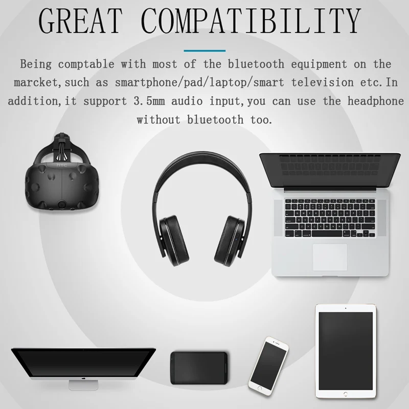 Picun F9 Беспроводной bluetooth наушники Gaming Headset Aptx Шум Отмена С микрофоном для Iphone Xiaomi