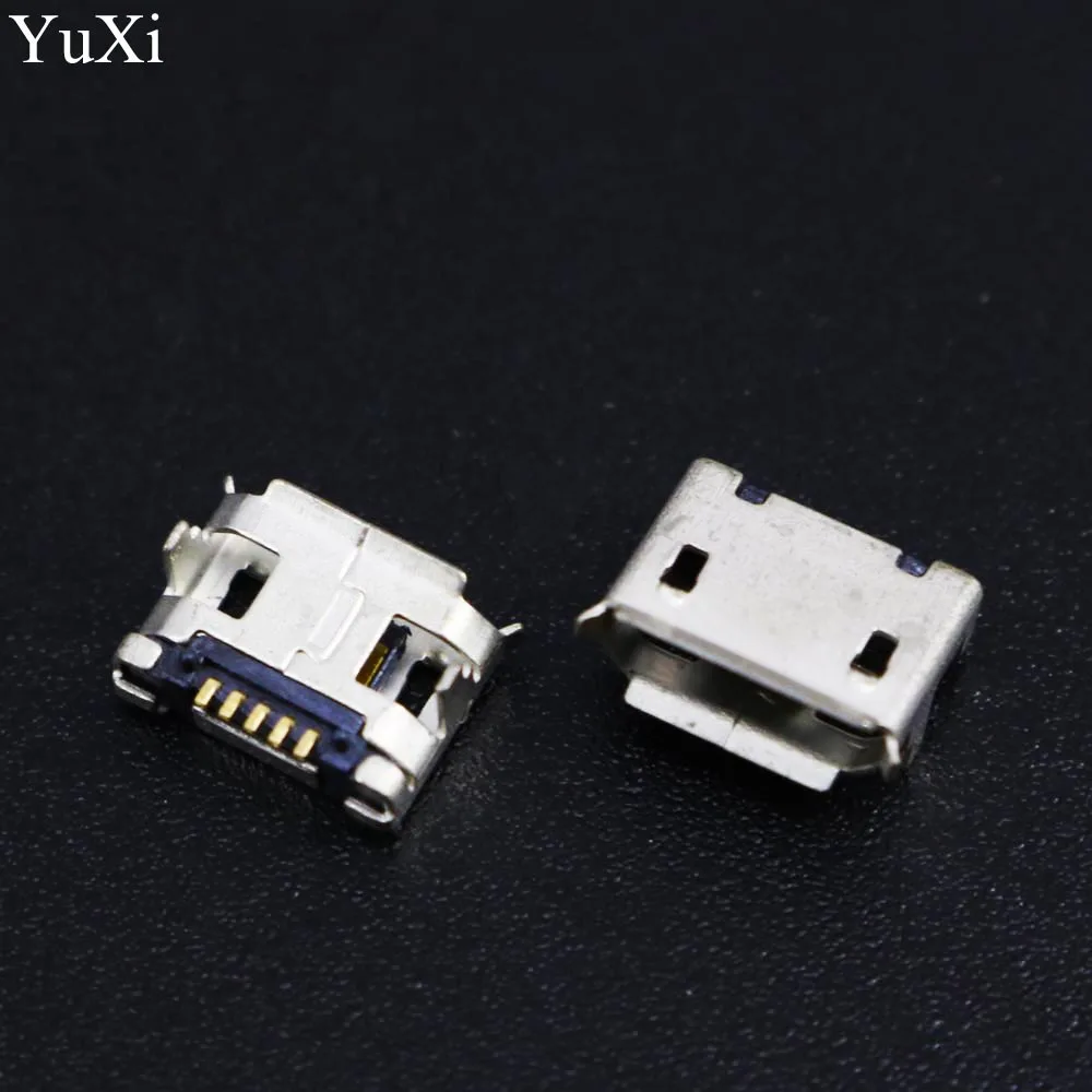 Разъем Micro USB YuXi 10 шт./лот DIP 7 2 мм разъем 0 для зарядки телефона на расстоянии Mini 5