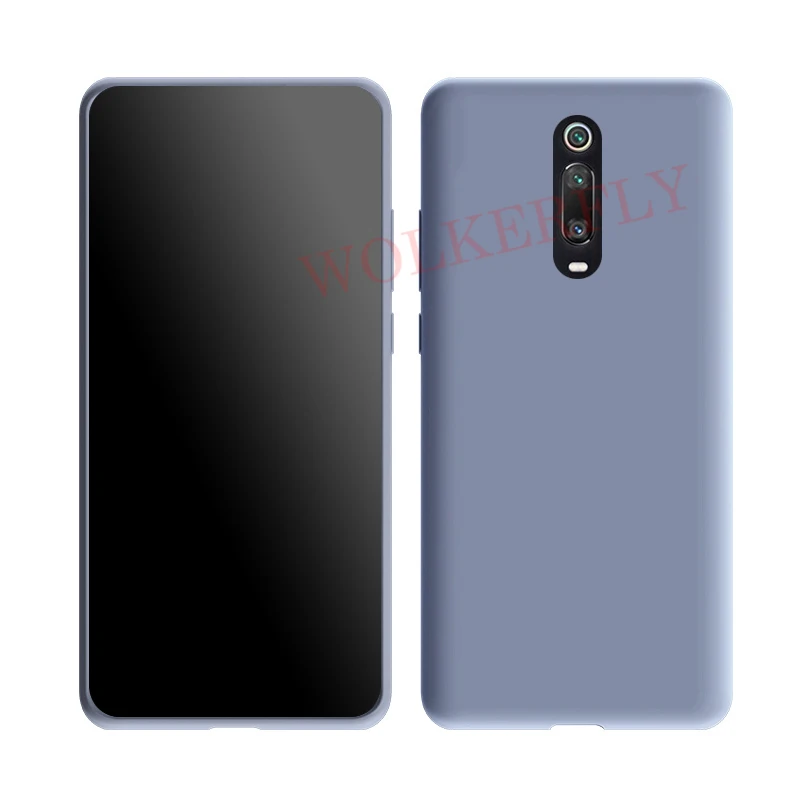 Dark Purple Жидкий силиконовый чехол для Xiao mi Red mi 7 7A 6 6A Note 7 7S K20 Pro Летний чехол для Xiaomi mi 9T Pro mi 9 SE mi 8 A2 Lite 6X чехол - Цвет: Dark Purple