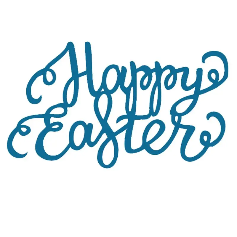 Счастливой Пасхи металлический Трафаретный вырубной штамп трафарет для