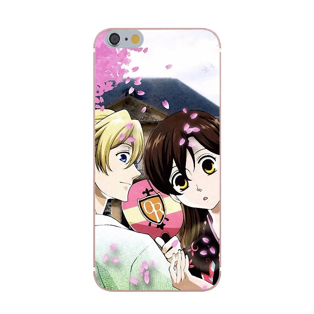 Oedmeb Мягкий ТПУ чехол с художественным принтом для Apple iPhone 4 4S 5 5C 5S SE 6 6S 7 8 Plus X Ouran