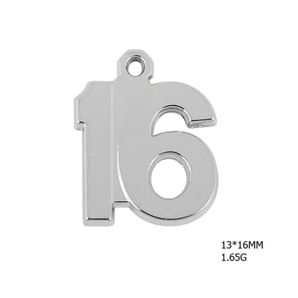 Teamer 20 шт. 10 19 счастливых цифр Шарм с днем рождения для DIY ожерелья изготовления