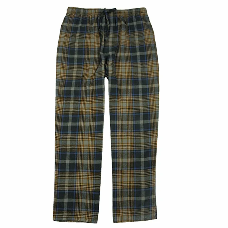 Брюки мужские из 100% хлопка Фланелевые штаны на плоской подошве с завышенной