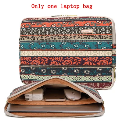 green red Posey Waterproof Canvas Printing Women Men Sleeve Laptop Bag For Macbook Air 13 Pro 11 12 14 15 Case For Xiaomi Asus Lenovo Cover - Цвет: green red Posey