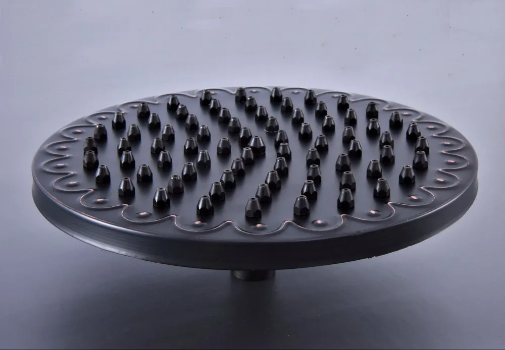 8 &quotдюймовая черная бронзовая круглая насадка для душа с эффектом потертости и