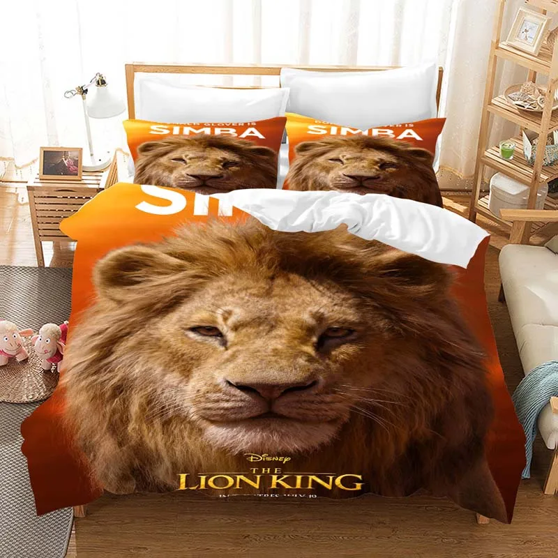 Король Лев Simba 3d комплект постельного белья, пододеяльник, постельное белье, Комплект постельного белья, одеяло, Комплект постельного белья s, постельное белье(без простыни - Цвет: 3