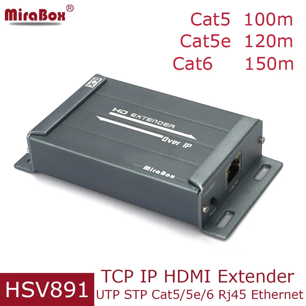 HDMI через IP-удлинитель Cat5e/Cat6 UTP STP Rj45 Ethernet 100m/120m/150m FUll HD HDMI удлинитель Cat5 передатчик и приемник