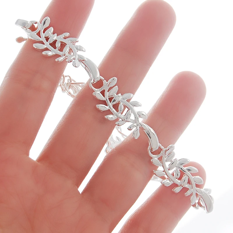 Женский браслет с подвесками в виде рыбьих костей|bracelet 925 silver|925 silver braceletsilver bracelet |