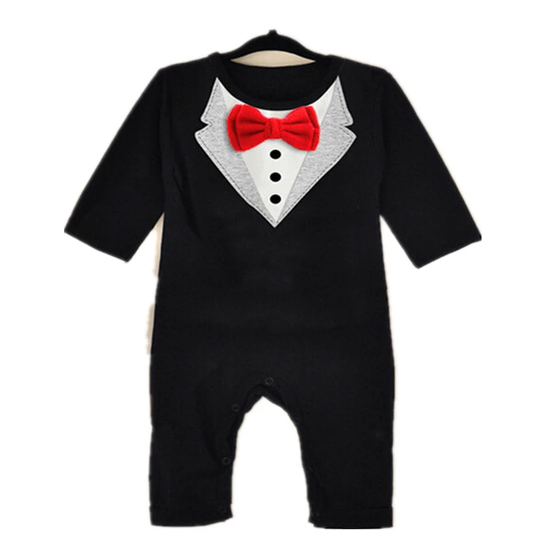 Хлопковый комбинезон для новорожденных мальчиков и девочек Детский с длинными