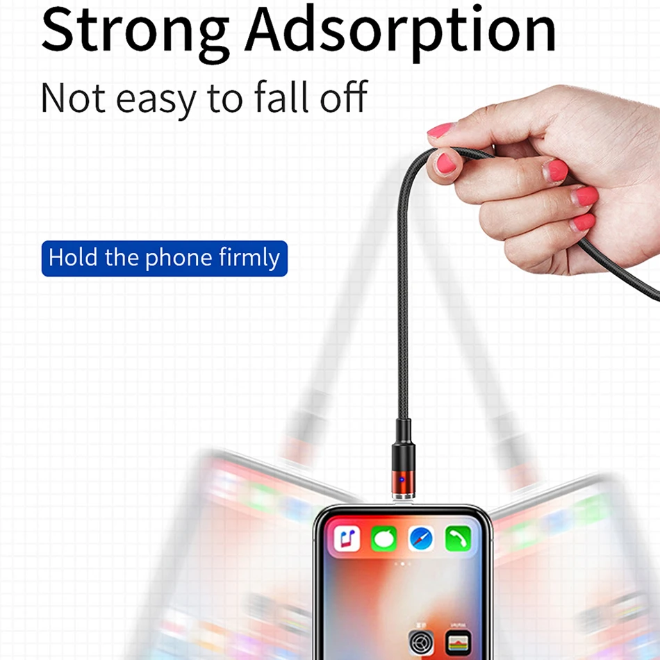 Магнитный кабель Micro usb Type C адаптер для быстрой зарядки телефона магнитное