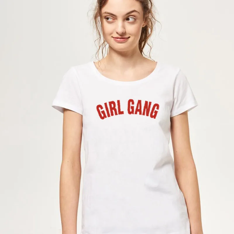 LUS LOS местного Girl Gang женского рубашка Для женщин красный цвет Сезон лето Верх с