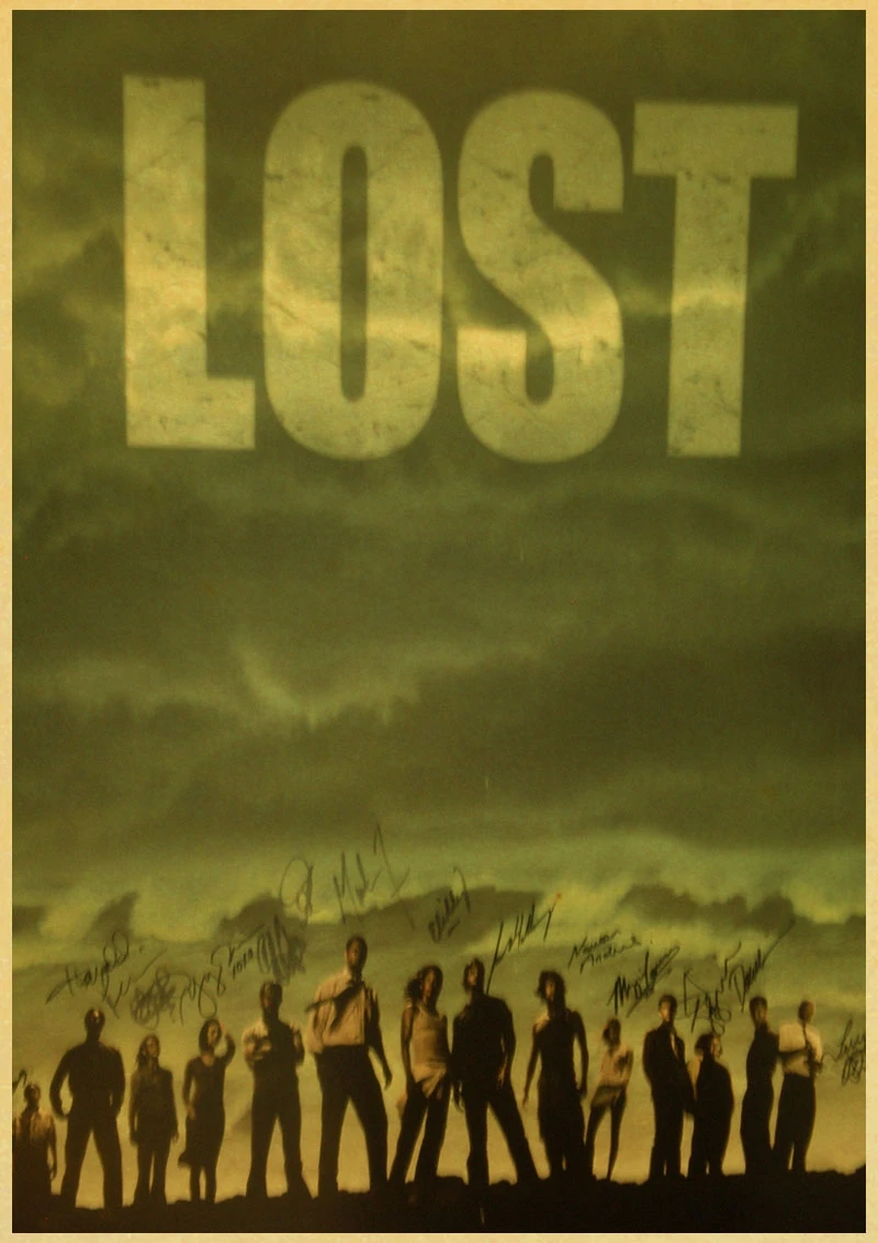 A057 Американский сериал Lost diaries декоративная живопись/Декор стен/Бар плакат/крафт-бумага/Ретро плакат - Цвет: A057