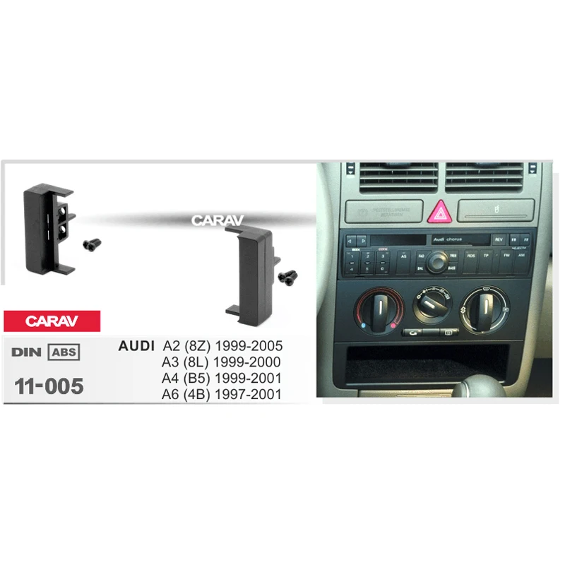 Комплект CARAV 11 005 для автомобильной стереосистемы панель с рамой AUDI A2 (8Z) A3 Stereo facia