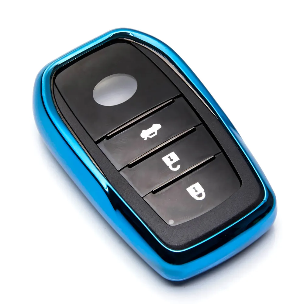 KUKAKEY ТПУ чехол для ключа защитный Toyota Avensis Corolla Prius Camry Vitz RAV4 C-HR Yaris автомобильного
