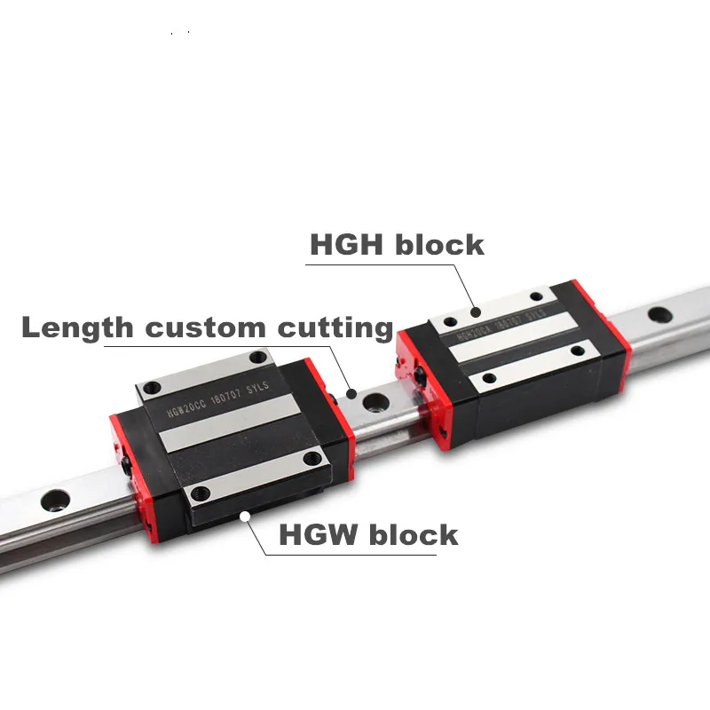 2pcs linear guide rail HGR15 200 250 300 mm with 4 pcs of block carriage HGH15CA or HGW15CA hgh15 CNC parts | Обустройство дома