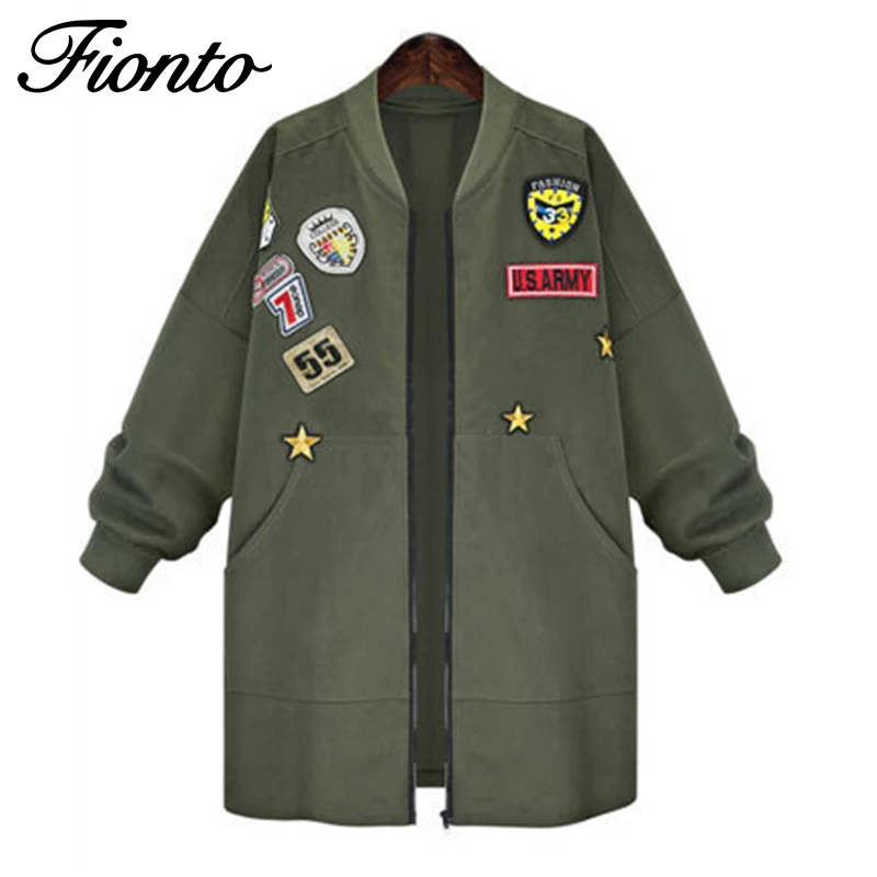 FIONTO куртка бомбер пальто весна осень для женщин топы с длинным рукавом тонкая