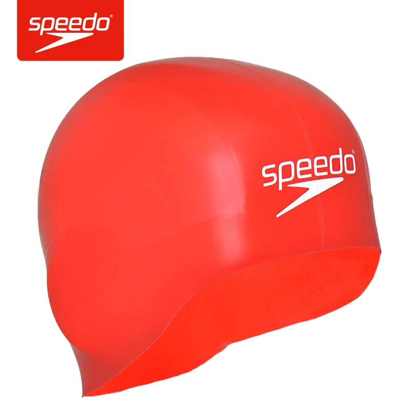 Speedo оригинальная силиконовая и водонепроницаемая шапочка для плавания Aqua V