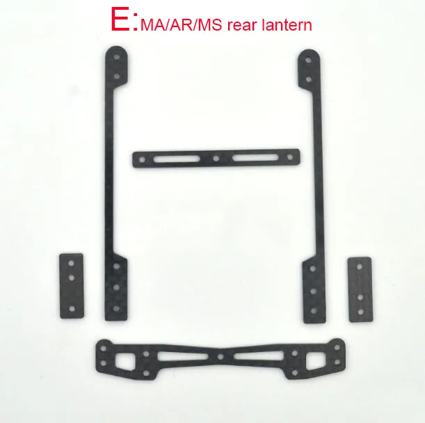MA AR MS rear 2 комплекта S2/VS/AR/MA/MS/SXX/FMA шасси передний/задний фонарь демпфер вешалка подъемная рама запасные части для Tamiya Mini 4WD модель автомобиля - Цвет: MA AR MS rear