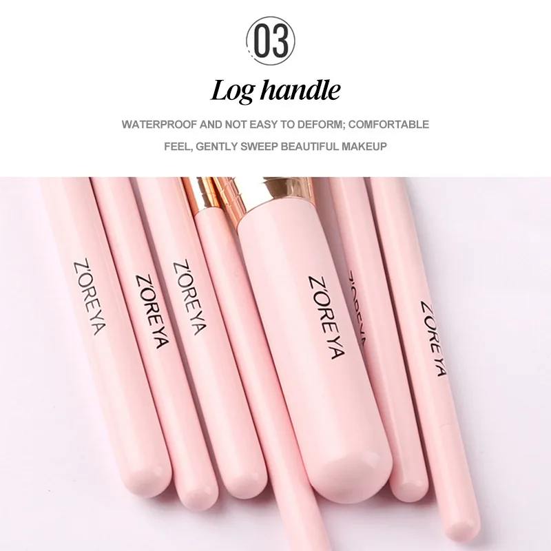 7 шт набор кисточек для макияжа профессиональные порошок консилер Foundation тени век