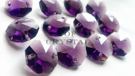 500 шт. 14 мм прозрачные Восьмиугольные бусины люстра свободного кроя граненые