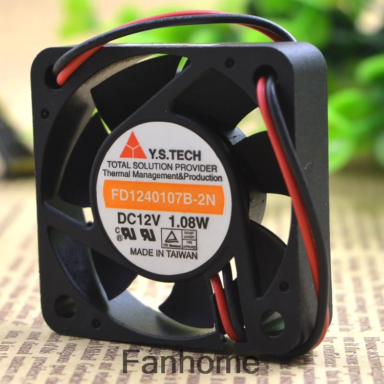 Оригинальный подлинный Y.S.TECH 4CM4010 охлаждающий вентилятор 1 08 Вт FD1240107B 2N|Кулеры и