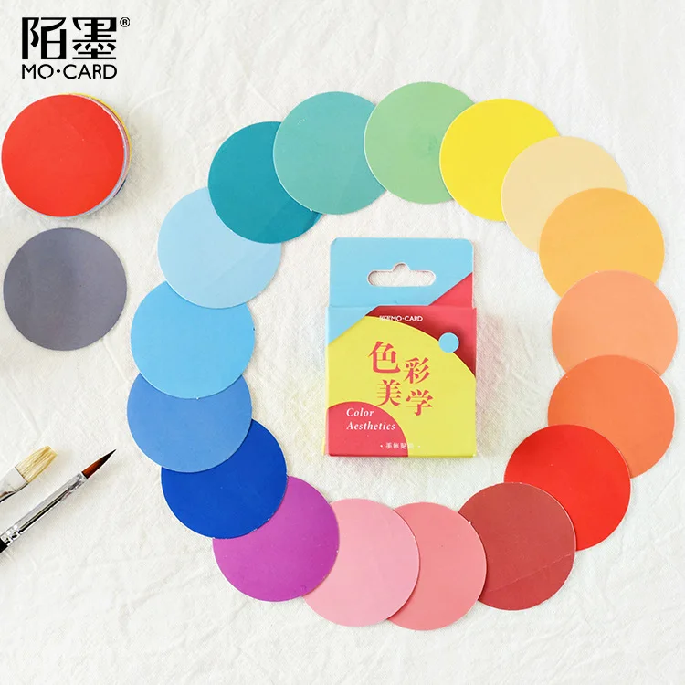46 шт./упак. Цвет Искусство клей Стикеры Декоративные Канцелярские Стикеры s Скрапбукинг Diy дневник альбом ярлыком
