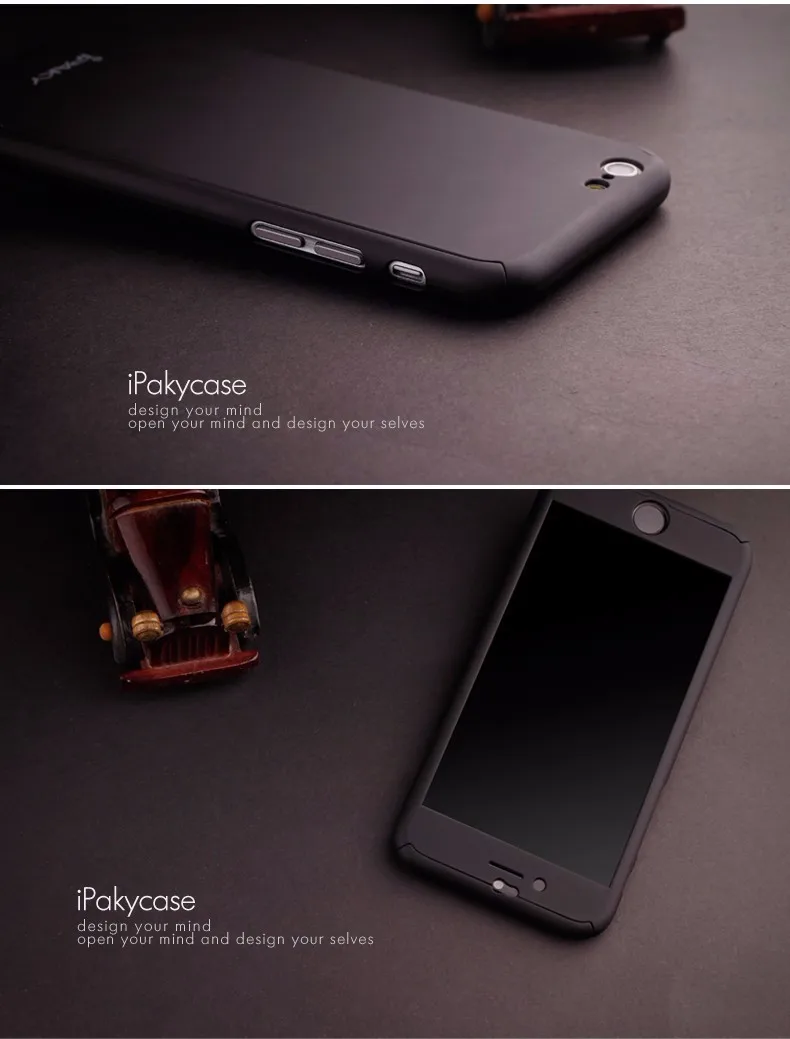 Ipaky для iPhone XS MAX чехол 360 полный защитный Жесткий PC закаленное Flim чехол для iPhone X XR 8 7 6 6s 10 s plus coque чехол s