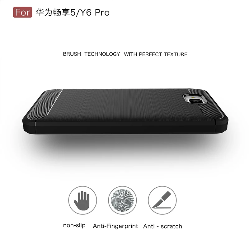 Для Huawei honor 4C pro Чехол из углеродного волокна чехол для 8 PRO Y6 P8 lite P9 LITE 2017 P10 6X V9| |