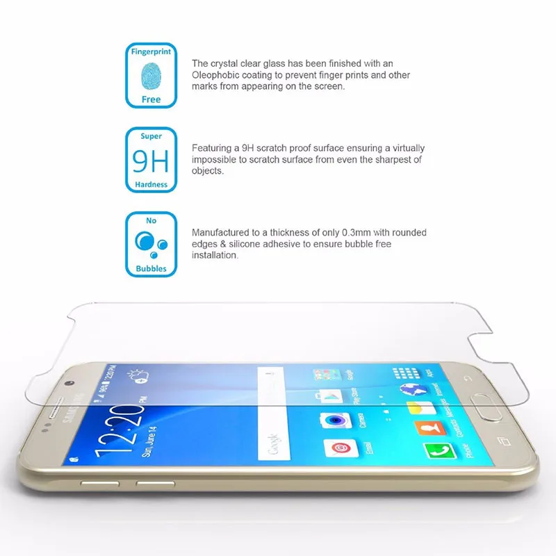Премиум Закаленное стекло для Samsung Galaxy J3 J5 S3 S4 S5 S6 A3 A5 2015 2016 Grand Prime Защитная пленка