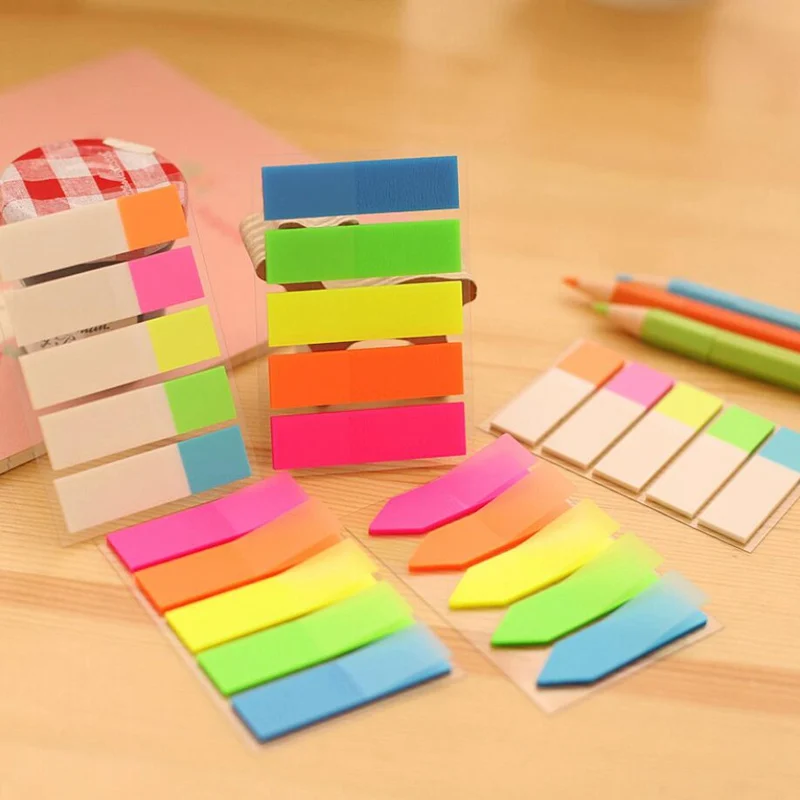 

36pcs/lot Cute Colored Memo Pad Kawaii Sticky Paper Note School Office Supplies Korean Stationery Marker Flags Sticker