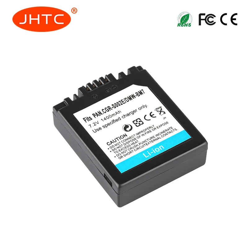 CGAS002 Аккумулятор для Panasonic DMC FZ1 FZ10 FZ10EG K FZ3B DMW BM7 S002/CGA S002E 1400mah|battery 1400mah|140 mah batterybattery for