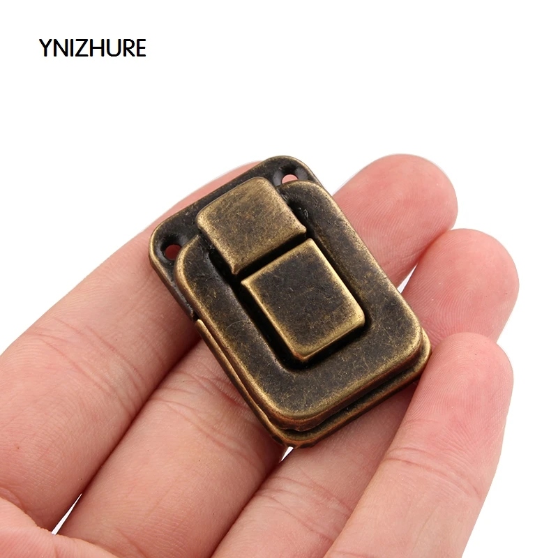 

Защелки для чемодана, античная деревянная пряжка, металлическая пряжка, бронзовая Труба, застежка для коробки 27*40 мм