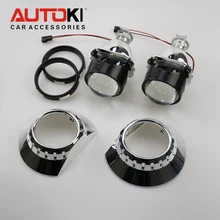 Ксеноновые фары Autoki Mini HID биксеноновые с расширенными линзами