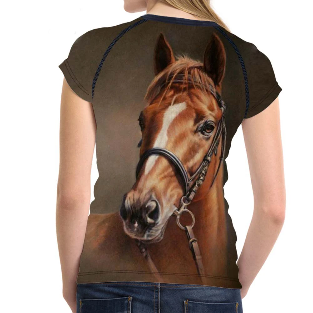 Женские футболки с коротким рукавом FORUDESIGNS для девочек-подростков женские топы