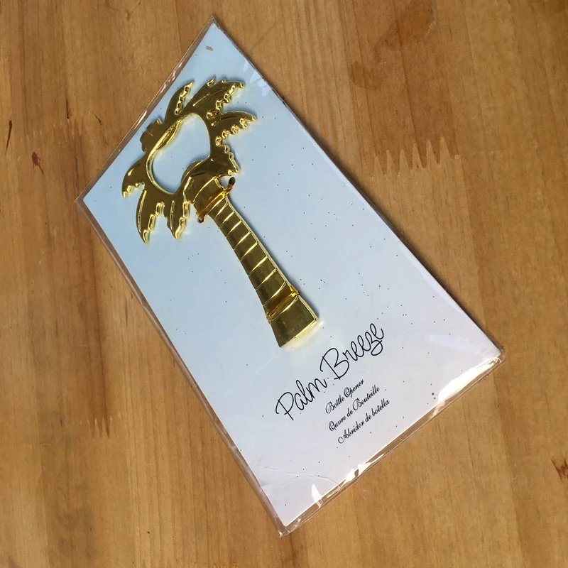 Fast Delivery Beer Bottle Opener Golden Palm Tree Wine Barware Tool Summer Party Wedding Favor Gift Wholesale | Дом и сад