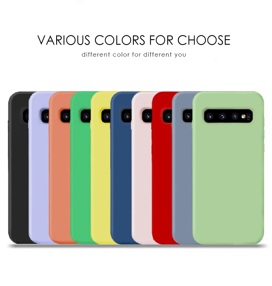 CHYI настоящий Жидкий чехол для samsung Galaxy s8 s9 s10 note10 plus чехол для телефона мягкий силиконовый чехол для samsung a50 a70 a20e m30s