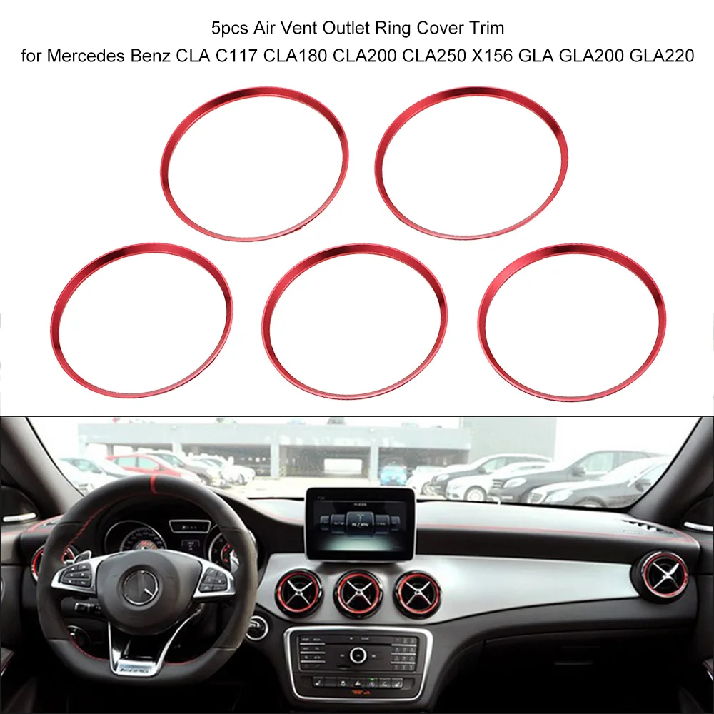 5 шт. накладки на вентиляционное отверстие для Mercedes Benz CLA C117 CLA180 CLA200 CLA250 X156 GLA GLA200