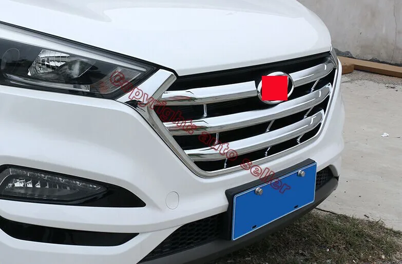 ABS Хромированная передняя решетка радиатора для Hyundai Tucson 2016 2017 | Автомобили и