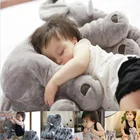 Мягкая Успокаивающая детская подушка в виде слона, детская подушка для сна на автомобильное сиденье, украшение постельного белья для детской комнаты, плюшевые игрушки для младенцев