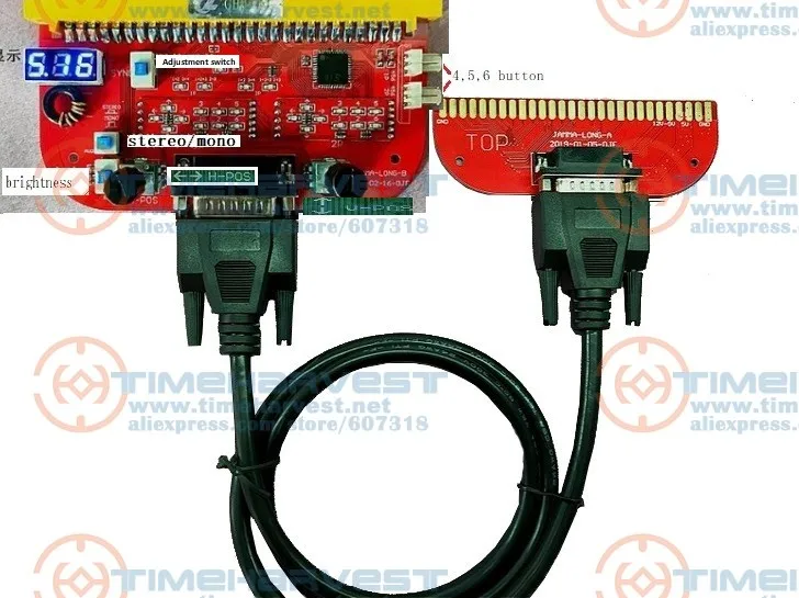 Новое поступление JAMMA удлинитель PCB конвертер для CBOX Pandora коробка игровая доска