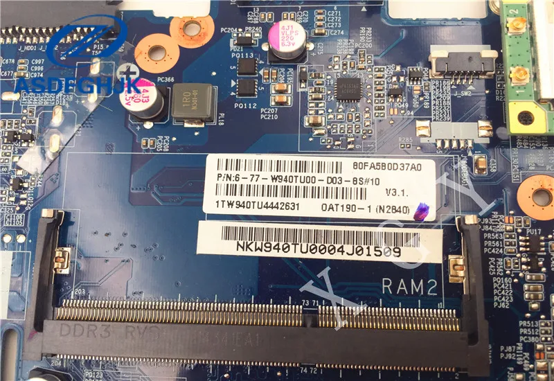 Материнская плата ноутбука 6 77 W940TU00 D03 для clevo Raytheon Hasee W940TU материнская 71 W54T0 100% ТЕСТ