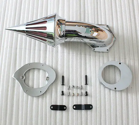 

Motorcycle Chrome Spike Air Cleaner Kits Intake Filter For Yamaha V-Star 650 All Years Moto