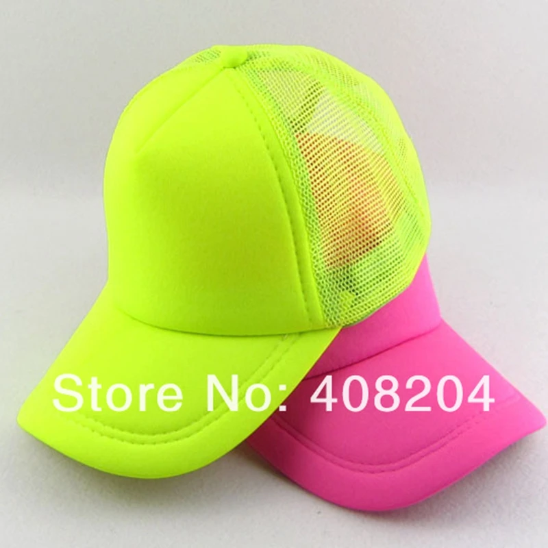 Оптовая Неон Люминесцентная сетки бейсболки шапка 6 цветов 5 шт./лот|baseball hat cap|baseball