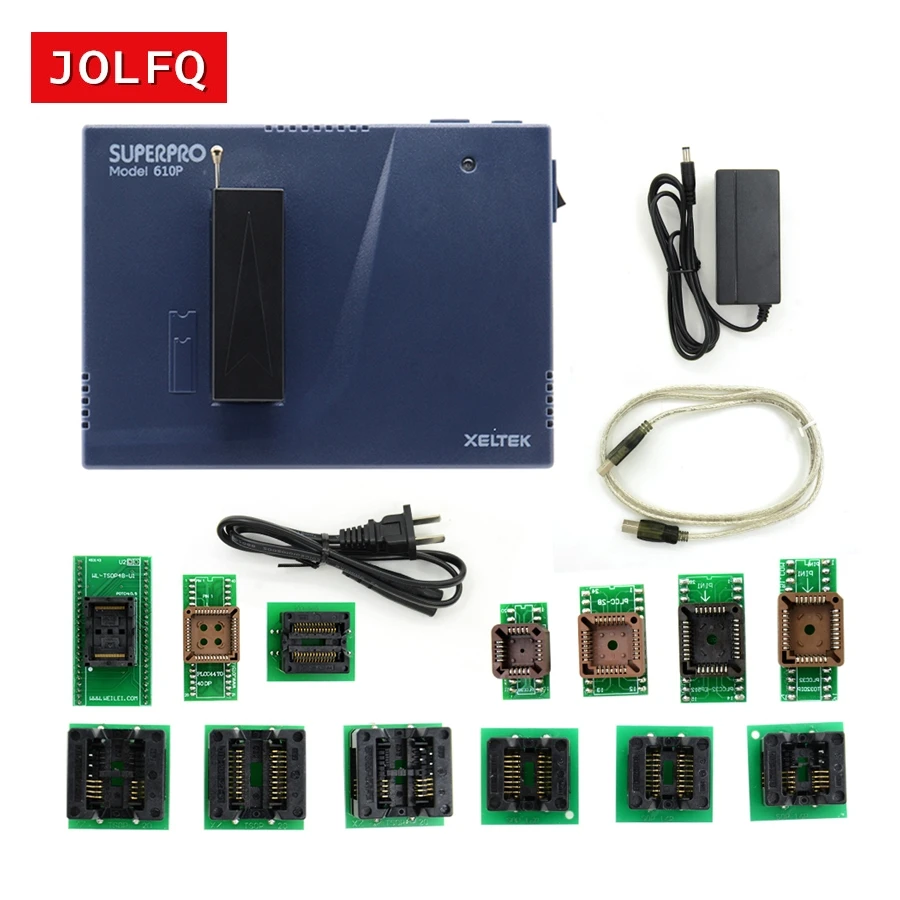 2018 Новое поступление оригинальный Xeltek USB Superpro 610 P программатор с 13 шт. адапторами