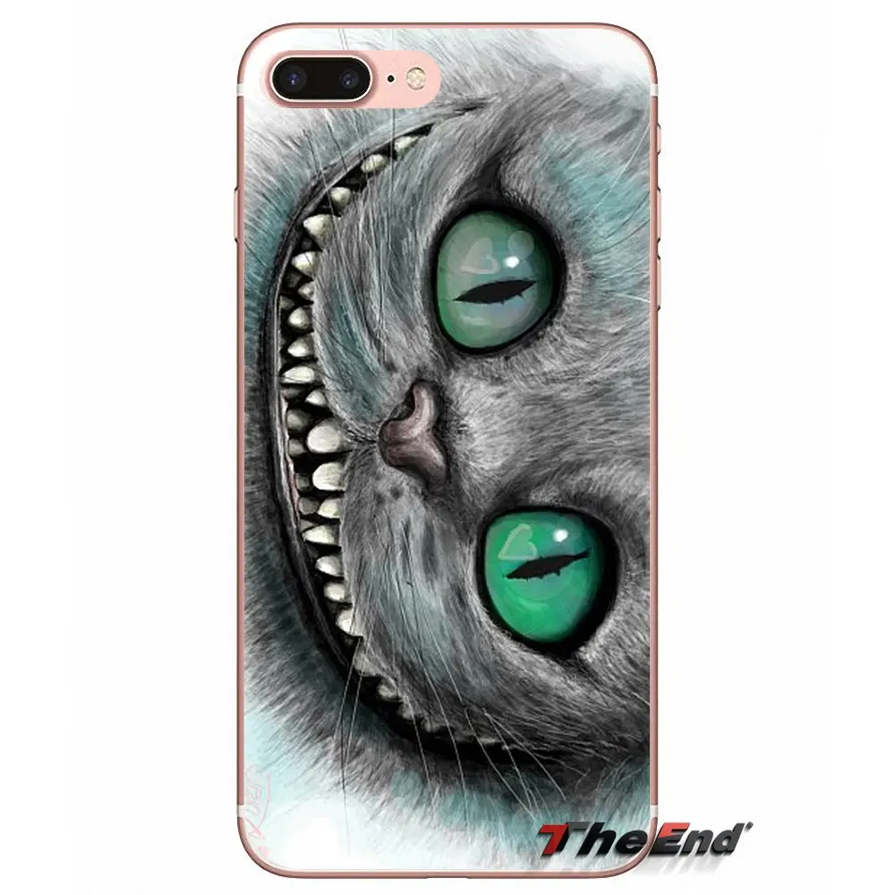 Для Samsung Galaxy J1 J2 J3 J5 J7 A3 A5 A7 2015 2016 2017 J530 J730 Fundas Coque Alice in Wonderland Space Cheshire Cat Cover | Мобильные