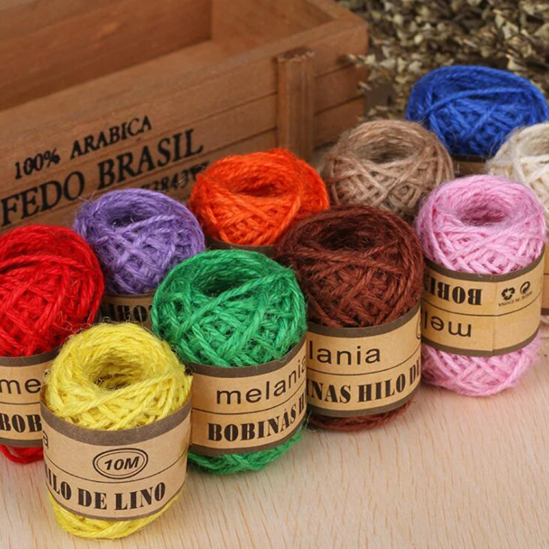 10 м/рулон пеньковый шпагат для фото стены Подарочная коробка ремесло